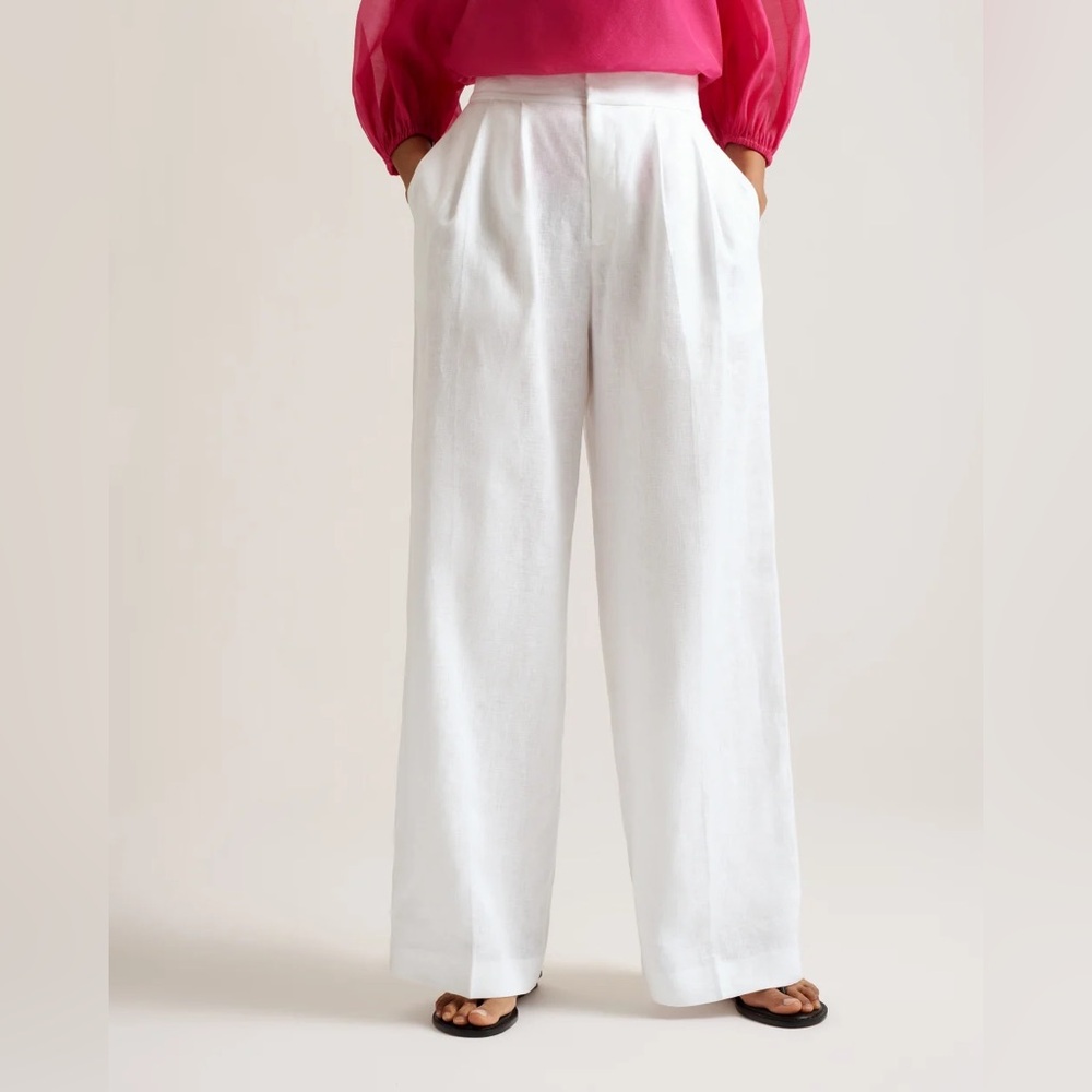 ted baker Lucihh
Tailored Linen Wide Leg Trousers